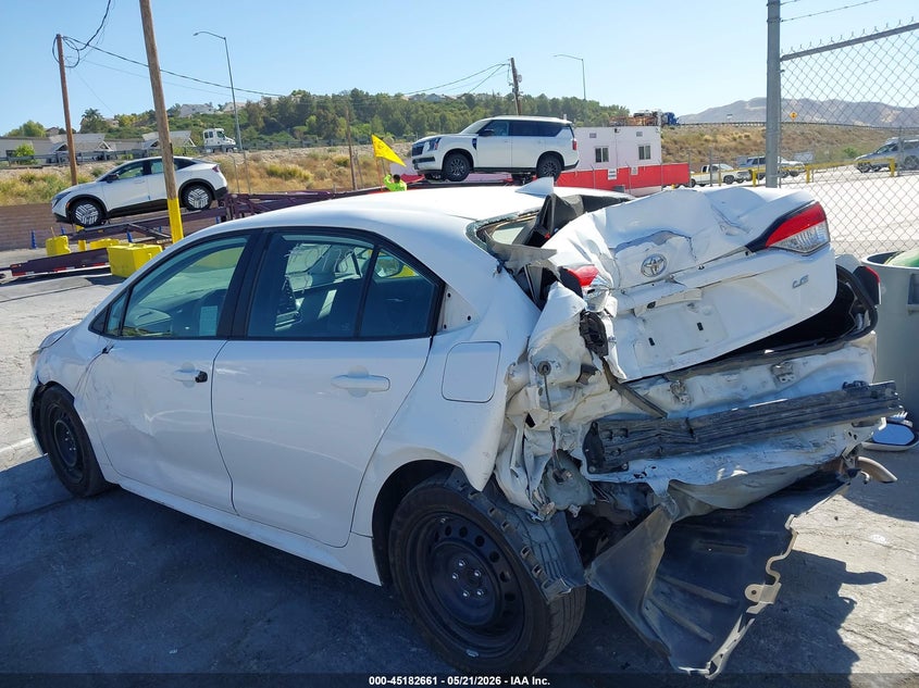 2020 Toyota Corolla VIN 5YFEPRAE3LP020978 IAAI salvage auction — REAR END, Salvage (California), sold $3,250 on 2026-07-08 (photo 3)