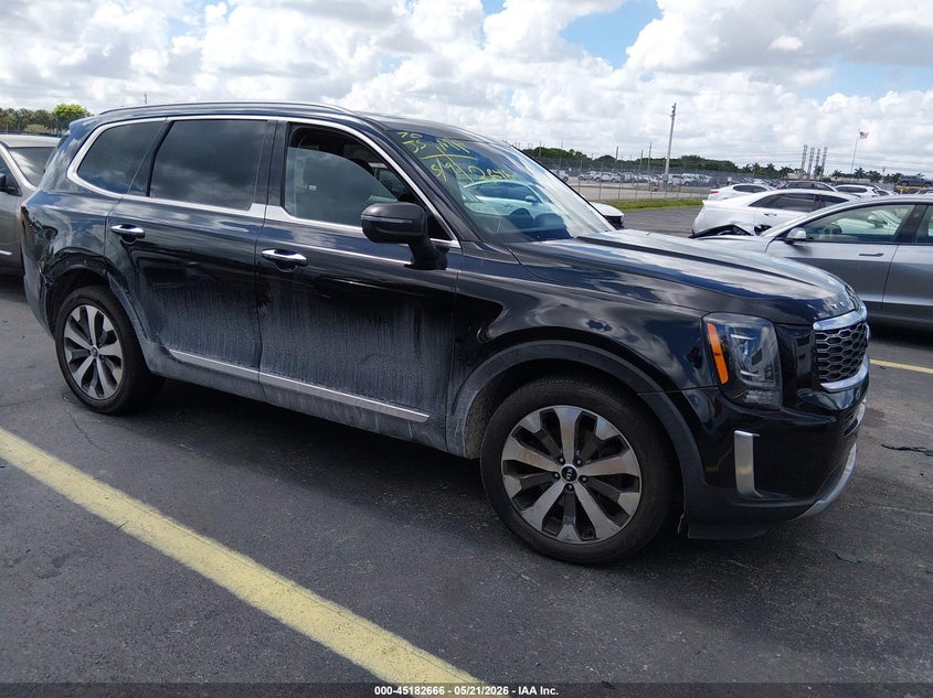2021 Kia Telluride VIN 5XYP64HC6MG142646 IAAI salvage auction — LEFT SIDE, Rebuildable (Florida), sold $4,400 on 2026-07-09 (photo 1)