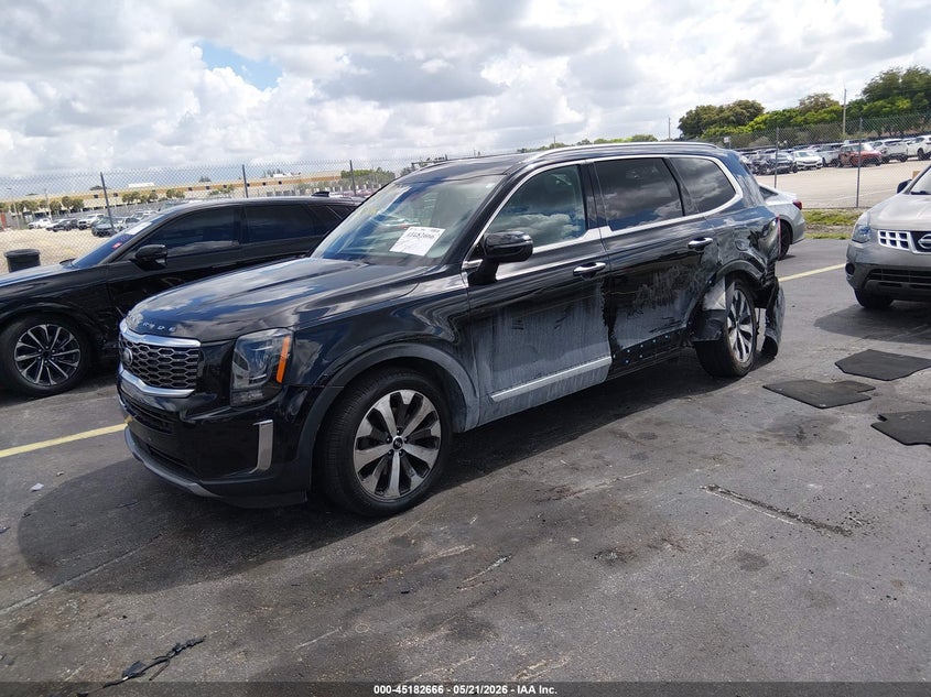 2021 Kia Telluride VIN 5XYP64HC6MG142646 IAAI salvage auction — LEFT SIDE, Rebuildable (Florida), sold $4,400 on 2026-07-09 (photo 2)