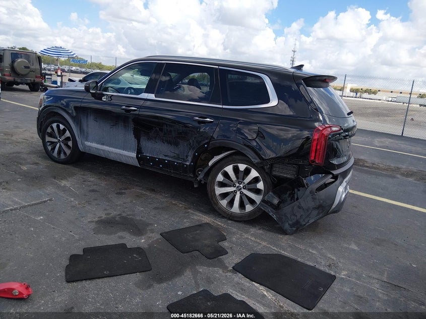 2021 Kia Telluride VIN 5XYP64HC6MG142646 IAAI salvage auction — LEFT SIDE, Rebuildable (Florida), sold $4,400 on 2026-07-09 (photo 3)