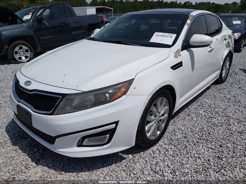 2014 Kia Optima VIN 5XXGN4A79EG337209 IAAI salvage auction — LEFT SIDE, Salvage Title, sold $425 on 2026-07-09 (photo 2)