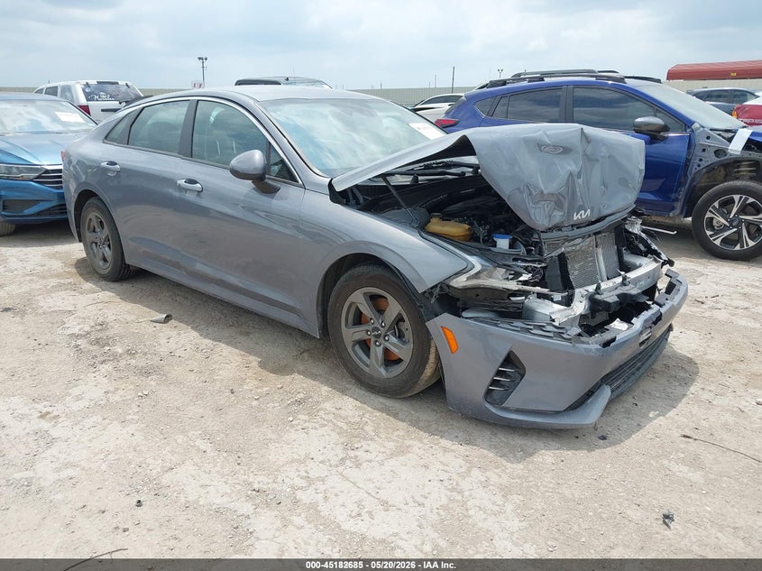 2022 Kia K5 VIN 5XXG14J26NG157749 IAAI salvage auction — FRONT END, Clear (Texas), sold $25 on 2026-07-06 (photo 1)