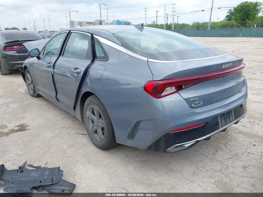 2022 Kia K5 VIN 5XXG14J26NG157749 IAAI salvage auction — FRONT END, Clear (Texas), sold $25 on 2026-07-06 (photo 3)