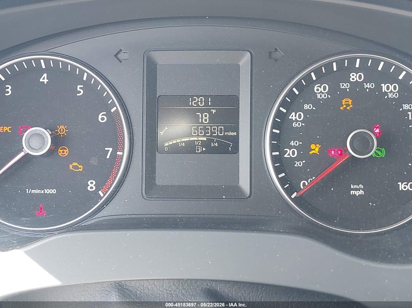 2014 Volkswagen Jetta VIN 3VWD17AJ6EM403416 IAAI salvage auction — FRONT END, Salvage (California), sold $575 on 2026-07-19 (photo 7)
