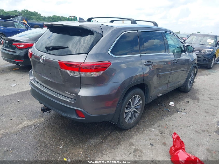 2018 Toyota Highlander VIN 5TDJZRFH2JS866020 IAAI salvage auction — FRONT END, Salvage (Missouri), sold $7,150 on 2026-07-07 (photo 4)