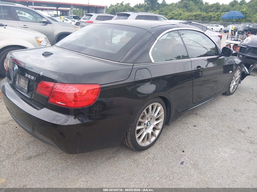 2012 BMW 3er VIN WBADW7C52CE728780 IAAI salvage auction — FRONT END, Salvage Title, sold $1,100 on 2026-07-11 (photo 4)