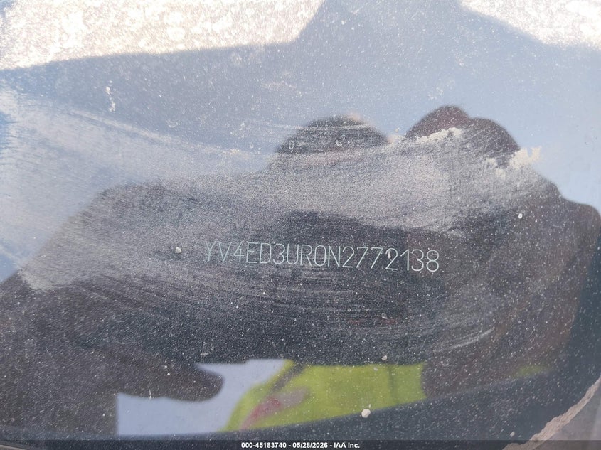 2022 Volvo Xc40 VIN YV4ED3UR0N2772138 IAAI salvage auction — FRONT END, Salvage Title, sold $5,600 on 2026-07-28 (photo 9)