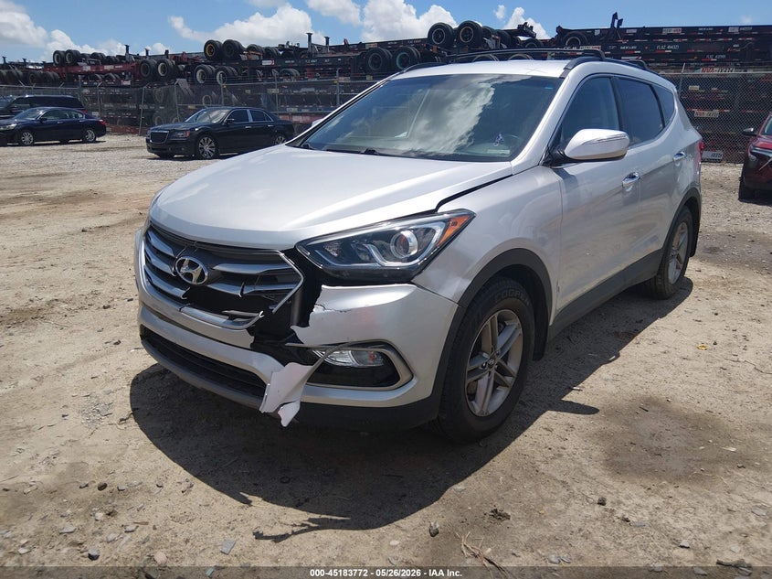 2018 Hyundai Santa fe VIN 5XYZU3LB7JG542217 IAAI salvage auction — FRONT END, Salvage (Georgia), sold $3,350 on 2026-07-24 (photo 2)