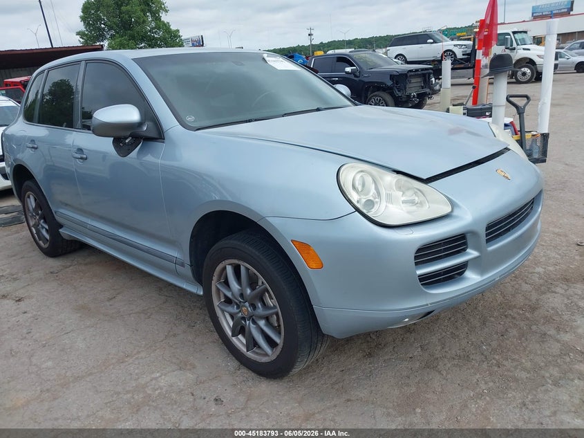 2006 Porsche Cayenne VIN WP1AB29P06LA70856 IAAI salvage auction — REAR END, Clear (Oklahoma), sold $850 on 2026-07-09 (photo 1)