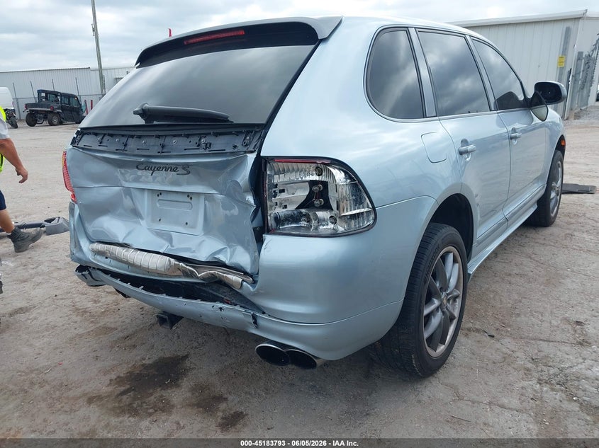 2006 Porsche Cayenne VIN WP1AB29P06LA70856 IAAI salvage auction — REAR END, Clear (Oklahoma), sold $850 on 2026-07-09 (photo 4)