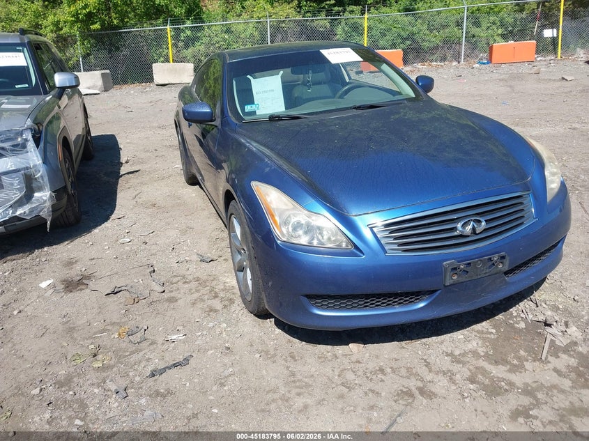 2010 Infiniti G VIN JN1CV6EL2AM152010 IAAI salvage auction — REAR END, Clear (Massachusetts), sold $1,450 on 2026-07-14 (photo 1)