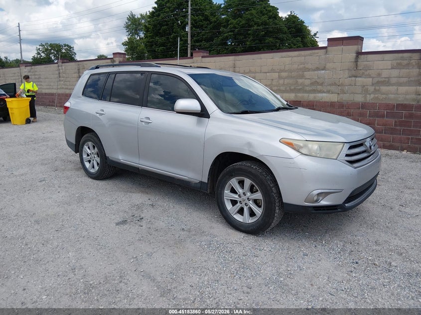 2013 Toyota Highlander VIN 5TDZK3EH4DS094646 IAAI salvage auction — HAIL, Salvage Title, sold $4,500 on 2026-07-13 (photo 1)