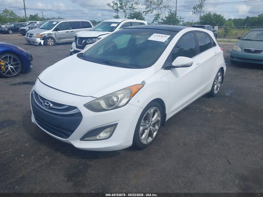 2013 Hyundai Elantra VIN KMHD35LE5DU044521 IAAI salvage auction — FRONT & REAR, Rebuildable (Florida), sold $425 on 2026-07-21 (photo 2)