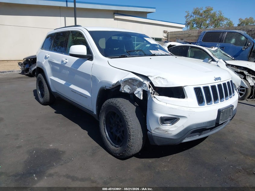 2016 Jeep Grand cherokee VIN 1C4RJEAG9GC482571 IAAI salvage auction — RIGHT FRONT, Salvage Title, sold $2,450 on 2026-09-18 (photo 1)
