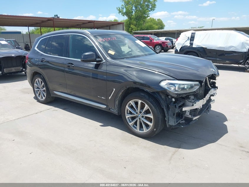 2018 BMW X3 VIN 5UXTR9C51JLD63908 IAAI salvage auction — FRONT & REAR, Salvage Title, sold $6,500 on 2026-07-29 (photo 1)