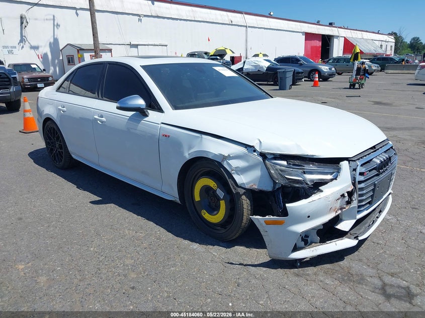 2018 Audi S4 VIN WAUB4AF4XJA061698 IAAI salvage auction — RIGHT FRONT, Salvage (Texas), sold $9,850 on 2026-07-30 (photo 1)