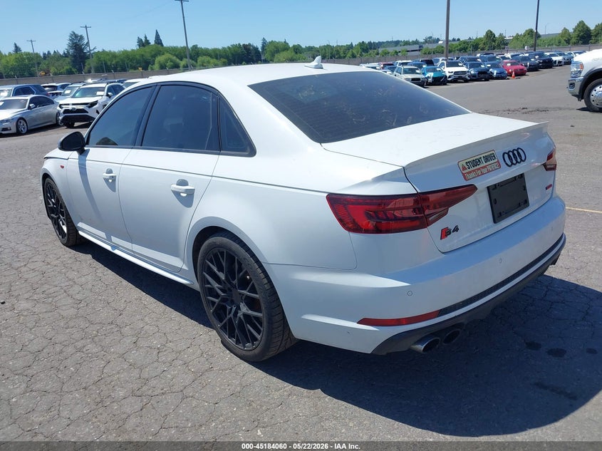 2018 Audi S4 VIN WAUB4AF4XJA061698 IAAI salvage auction — RIGHT FRONT, Salvage (Texas), sold $9,850 on 2026-07-30 (photo 3)