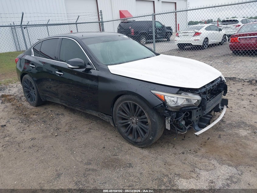 2016 Infiniti Q50 VIN JN1FV7AR3GM451995 IAAI salvage auction — NORMAL WEAR, Clear (North Carolina), sold $700 on 2026-07-29 (photo 1)
