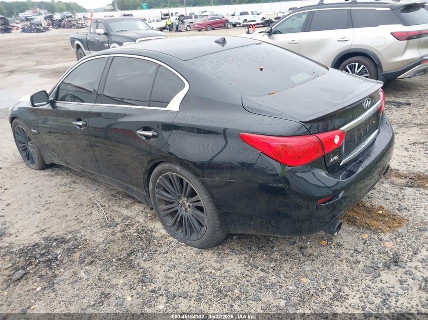2016 Infiniti Q50 VIN JN1FV7AR3GM451995 IAAI salvage auction — NORMAL WEAR, Clear (North Carolina), sold $700 on 2026-07-29 (photo 3)