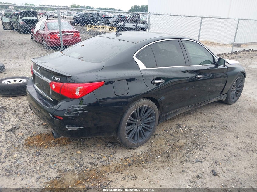 2016 Infiniti Q50 VIN JN1FV7AR3GM451995 IAAI salvage auction — NORMAL WEAR, Clear (North Carolina), sold $700 on 2026-07-29 (photo 4)