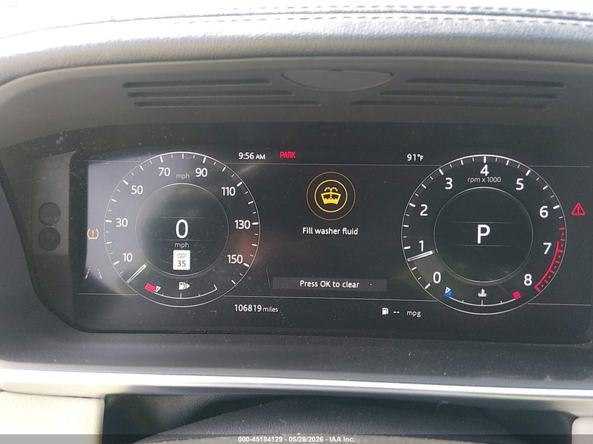 2019 Land rover Range rover sport VIN SALWR2RU7KA863448 IAAI salvage auction — FRONT END, Salvage Title, sold $9,800 on 2026-07-11 (photo 7)