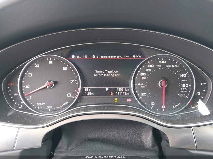 2016 Audi A7 VIN WAU2GAFC0GN192400 IAAI salvage auction — UNKNOWN, Salvage (North Carolina), sold $1,500 on 2026-07-27 (photo 7)