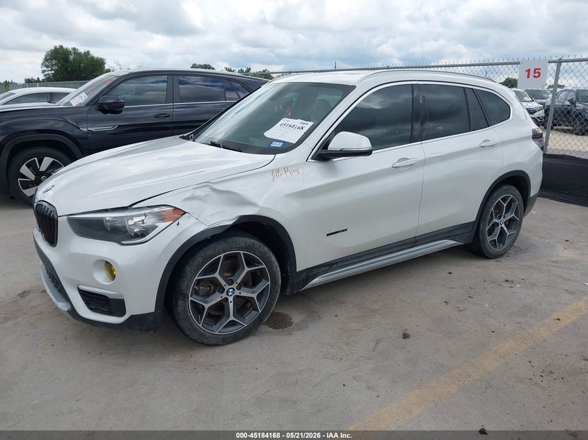 2018 BMW X1 VIN WBXHU7C32J5H42593 IAAI salvage auction — LEFT FRONT, Salvage (Texas), sold $4,250 on 2026-07-09 (photo 2)