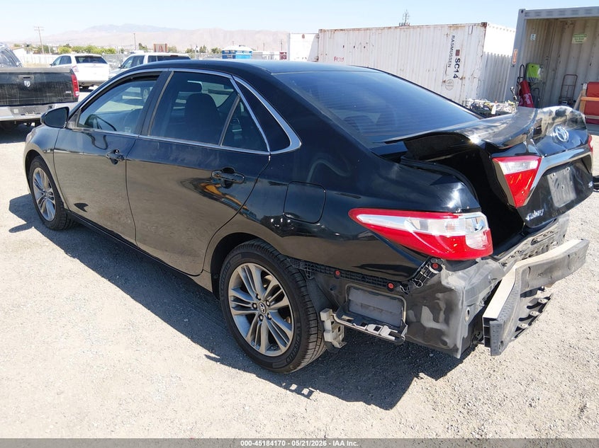 2017 Toyota Camry VIN 4T1BF1FK4HU351077 IAAI salvage auction — REAR END, Salvage (California), sold $2,550 on 2026-07-09 (photo 3)