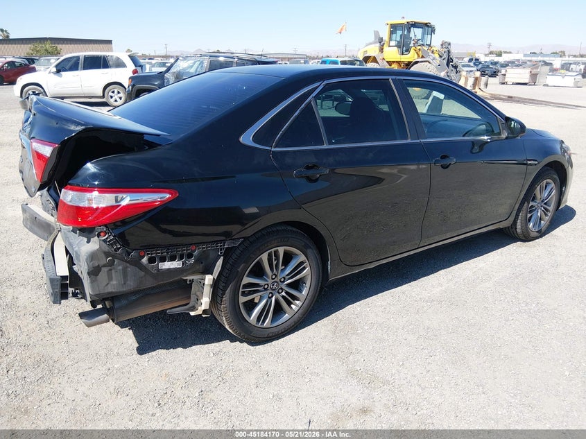 2017 Toyota Camry VIN 4T1BF1FK4HU351077 IAAI salvage auction — REAR END, Salvage (California), sold $2,550 on 2026-07-09 (photo 4)
