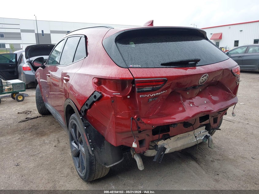 2023 Buick Envision VIN LRBAZLR41PD059920 IAAI salvage auction — FRONT & REAR, Salvage (Texas), sold $3,775 on 2026-07-28 (photo 3)