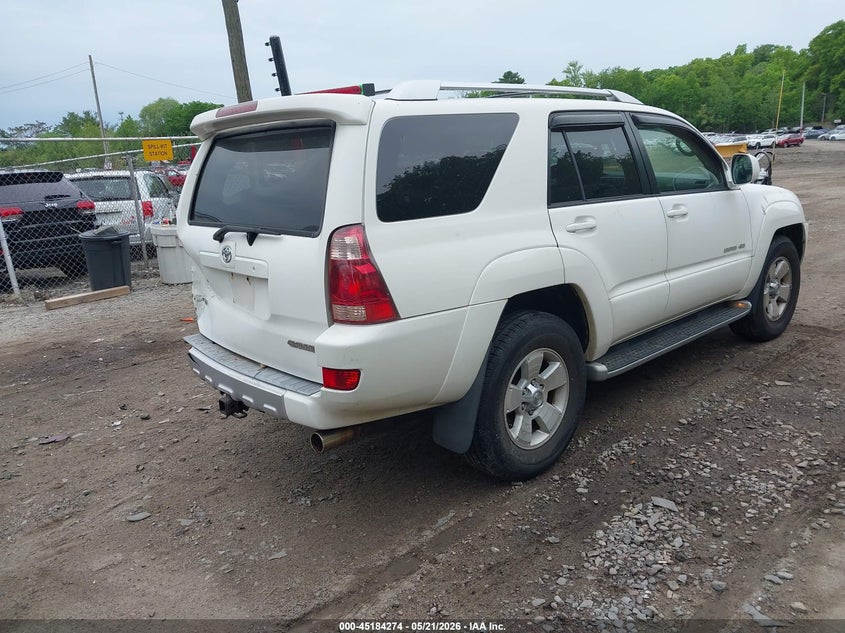 2004 Toyota 4runner VIN JTEBU17R540038364 IAAI salvage auction — REAR END, Salvage (Rhode Island), sold $1,350 on 2026-07-28 (photo 4)