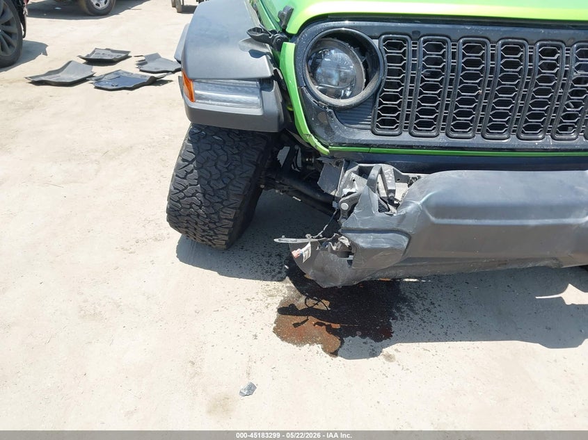 2025 Jeep Wrangler / VIN 1C4RJXDN4SW557044 IAAI salvage auction — RIGHT FRONT, Salvage (California), sold $13,350 on 2026-07-29 (photo 6)