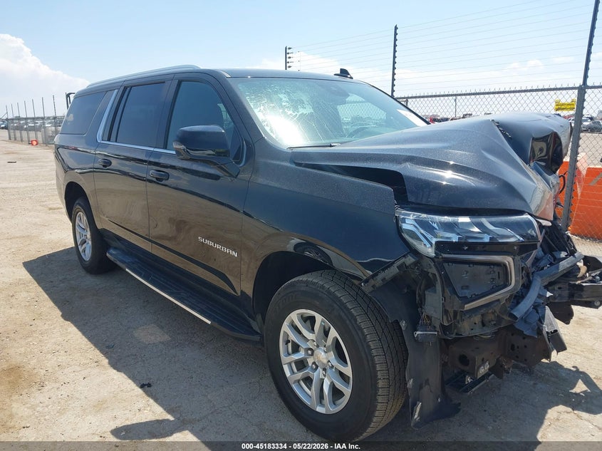 2023 Chevrolet Suburban VIN 1GNSKCKD1PR395808 IAAI salvage auction — FRONT END, Original (Texas), sold $15,100 on 2026-08-01 (photo 1)