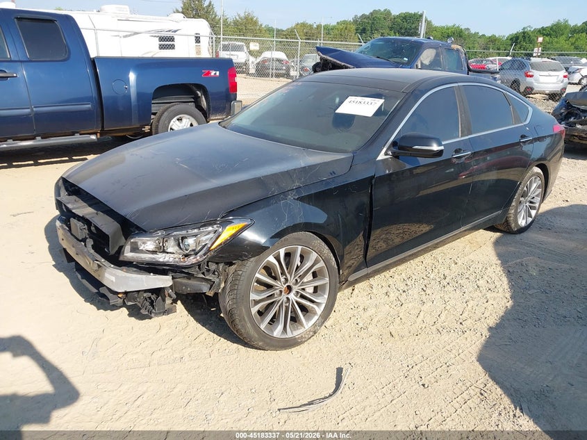 2015 Hyundai Genesis VIN KMHGN4JE3FU039664 IAAI salvage auction — FRONT END, Salvage (North Carolina), sold $650 on 2026-07-27 (photo 2)