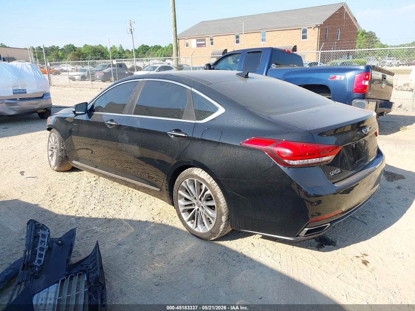 2015 Hyundai Genesis VIN KMHGN4JE3FU039664 IAAI salvage auction — FRONT END, Salvage (North Carolina), sold $650 on 2026-07-27 (photo 3)