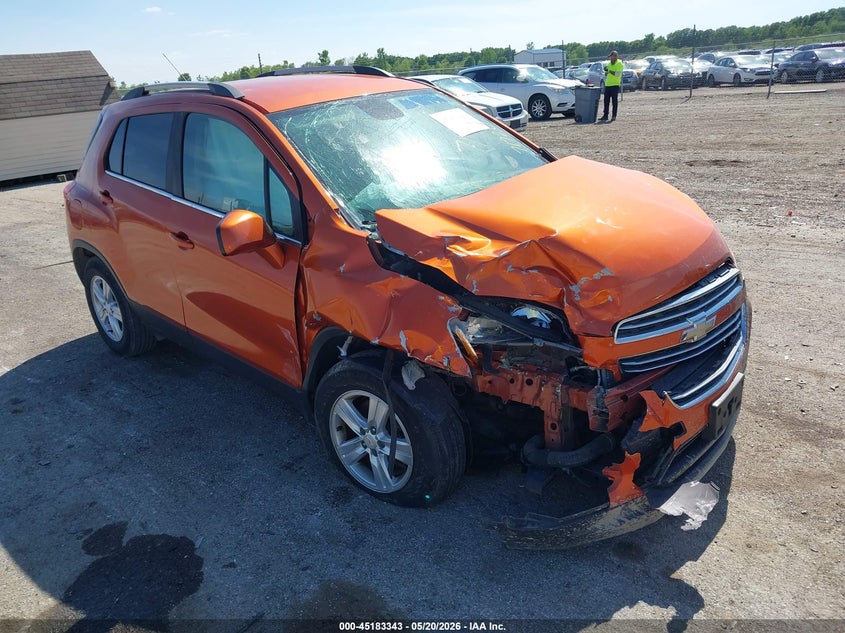 2016 Chevrolet Trax VIN KL7CJLSB1GB599383 IAAI salvage auction — FRONT END, Salvage (Illinois), sold $500 on 2026-07-15 (photo 1)
