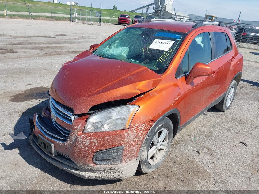 2016 Chevrolet Trax VIN KL7CJLSB1GB599383 IAAI salvage auction — FRONT END, Salvage (Illinois), sold $500 on 2026-07-15 (photo 2)