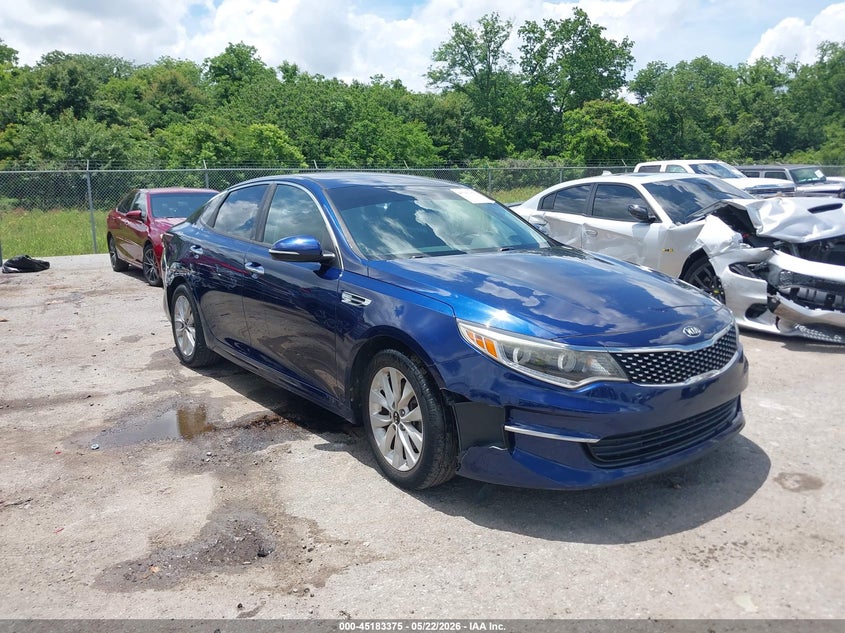 2016 Kia Optima VIN 5XXGU4L31GG092213 IAAI salvage auction — RIGHT SIDE, Salvage (Louisiana), sold $2,100 on 2026-07-20 (photo 1)
