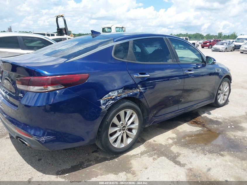 2016 Kia Optima VIN 5XXGU4L31GG092213 IAAI salvage auction — RIGHT SIDE, Salvage (Louisiana), sold $2,100 on 2026-07-20 (photo 6)