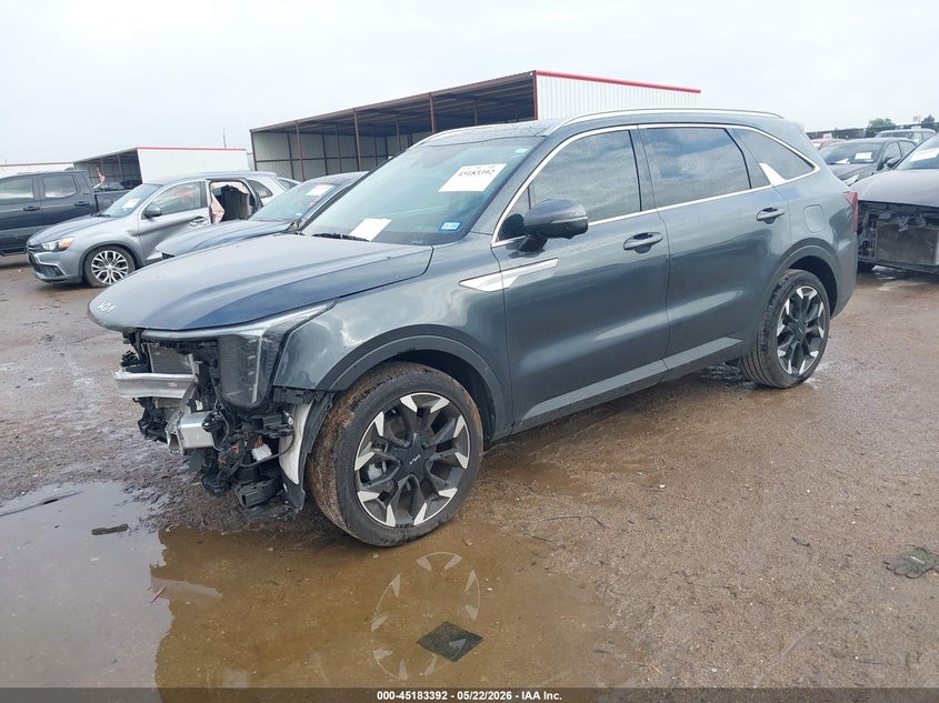 2025 Kia Sorento VIN 5XYRK4JFXSG315574 IAAI salvage auction — FRONT END, Salvage (Texas), sold $11,800 on 2026-07-30 (photo 2)