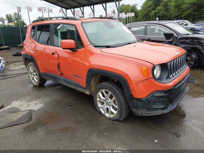 2016 Jeep Renegade VIN ZACCJBBT5GPC55289 IAAI salvage auction — FRONT END, Salvage Title, sold $425 on 2026-08-13 (photo 1)