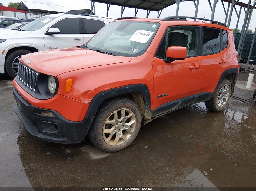 2016 Jeep Renegade VIN ZACCJBBT5GPC55289 IAAI salvage auction — FRONT END, Salvage Title, sold $425 on 2026-08-13 (photo 2)