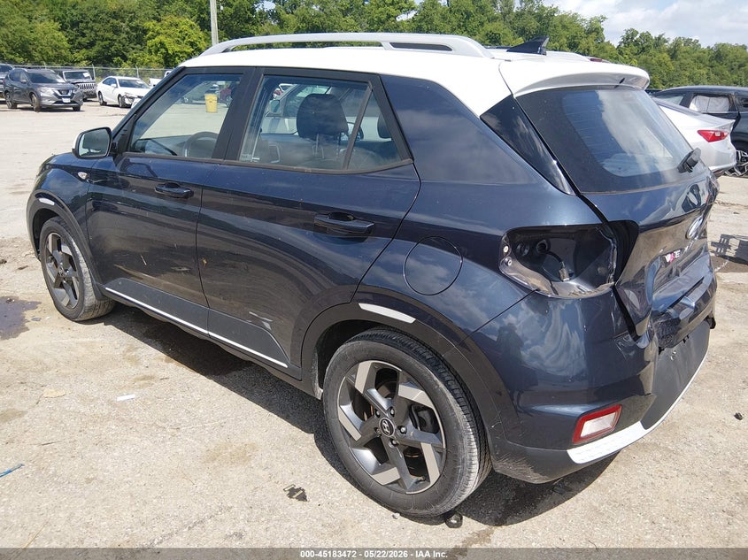 2021 Hyundai Venue VIN KMHRC8A33MU089448 IAAI salvage auction — REAR END, Salvage (Louisiana), sold $3,350 on 2026-07-21 (photo 3)