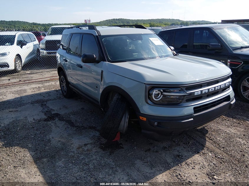 2024 Ford Bronco sport VIN 3FMCR9B67RRE25233 IAAI salvage auction — RIGHT FRONT, Clear (Oklahoma), sold $9,100 on 2026-08-01 (photo 1)