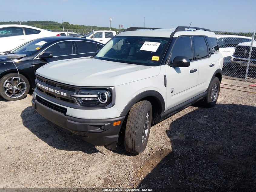 2024 Ford Bronco sport VIN 3FMCR9B67RRE25233 IAAI salvage auction — RIGHT FRONT, Clear (Oklahoma), sold $9,100 on 2026-08-01 (photo 2)
