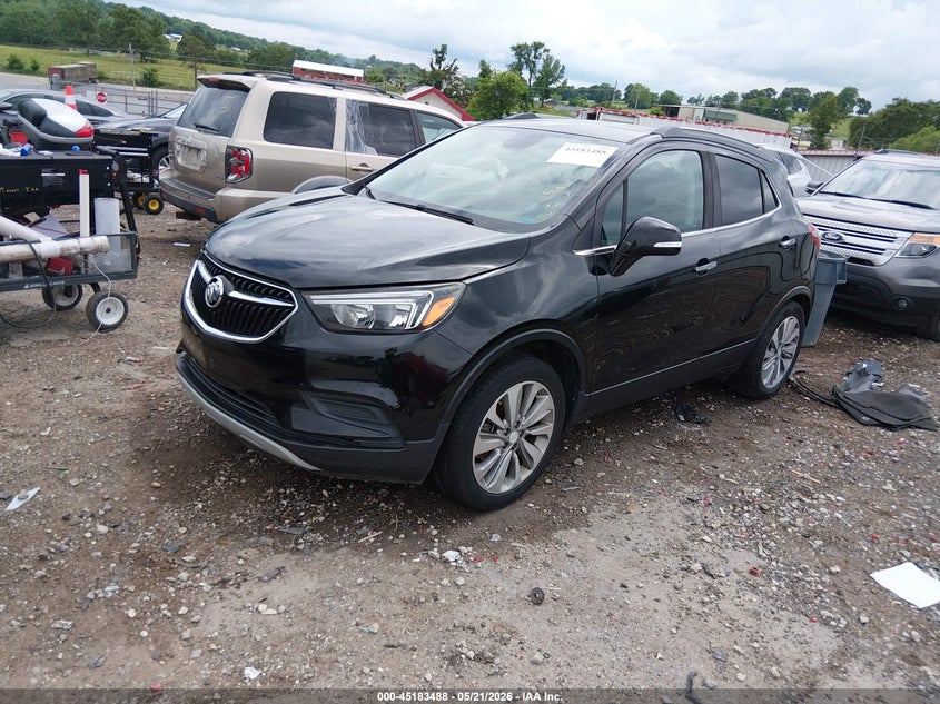 2017 Buick Encore VIN KL4CJASB1HB251747 IAAI salvage auction — REAR END, Clear (Arkansas), sold $425 on 2026-07-16 (photo 2)