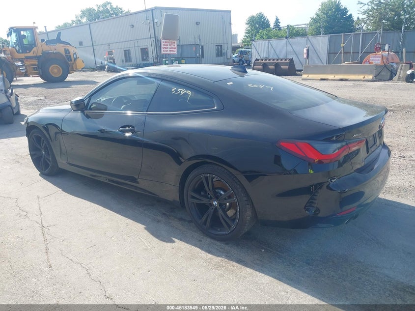 2021 BMW 4er VIN WBA73AP03MCH02402 IAAI salvage auction — RIGHT FRONT, Salvage Title, sold $12,500 on 2026-07-27 (photo 3)