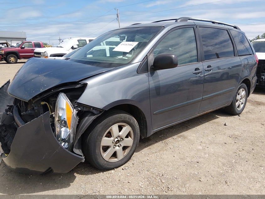 2008 Toyota Sienna VIN 5TDZK23C48S160667 IAAI salvage auction — FRONT END, Clear (Indiana), sold $750 on 2026-07-08 (photo 2)