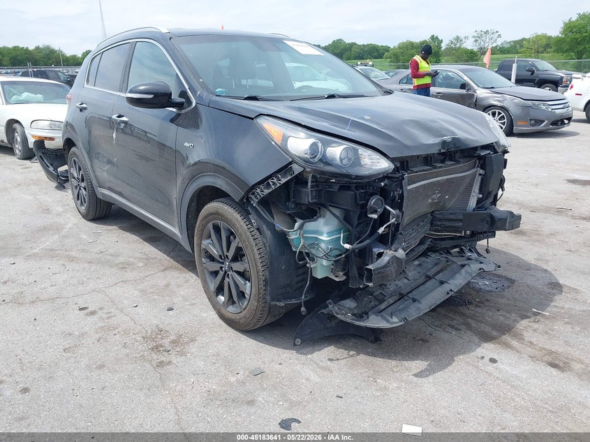 2018 Kia Sportage VIN KNDPNCAC6J7443756 IAAI salvage auction — FRONT END, Salvage (Iowa), sold $3,000 on 2026-07-07 (photo 1)