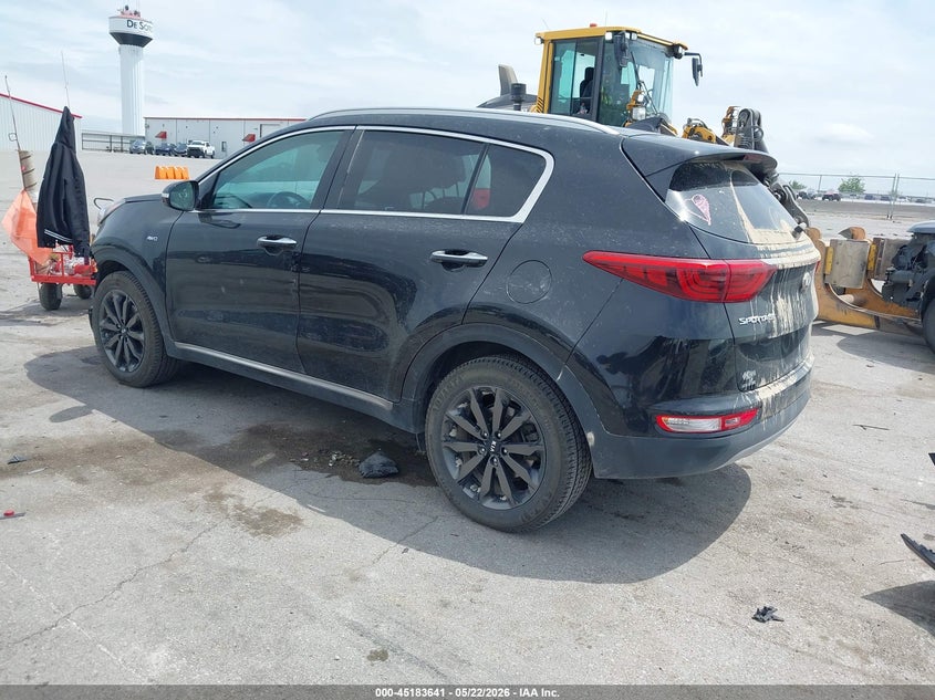 2018 Kia Sportage VIN KNDPNCAC6J7443756 IAAI salvage auction — FRONT END, Salvage (Iowa), sold $3,000 on 2026-07-07 (photo 3)